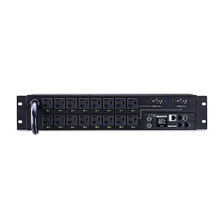 Cb Distributing Outlet Strip, Switched, Monitored, Rack Mounted, 5-20R, L5-30P, 12 ft. ST899655